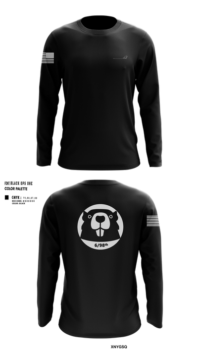 6/98 18800619 Long Sleeve Performance Shirt 100