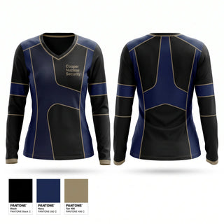 Womens Long Sleeve Vneck Shirt, Cooper Nuclear Security, , Teamtime, Team time, sublimation, custom sports apparel, team uniforms, spirit wear, spiritwear, sports uniforms, custom shirts, team store, custom team store, fundraiser sports, apparel fundraiser