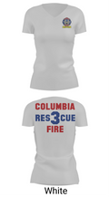 Columbia Fire Department RESCUE3 61217663 Women's Short Sleeve V-neck Shirt - 12