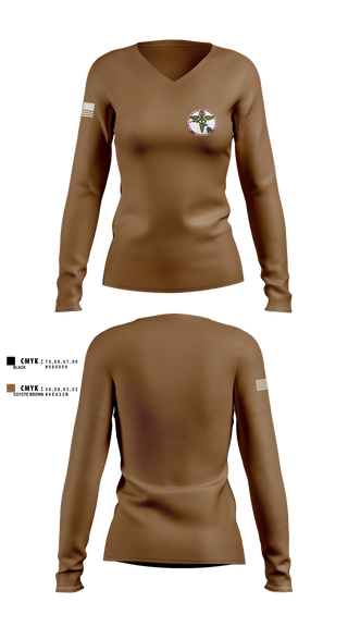 Womens Long Sleeve Vneck Shirt, 8TH FRSD, , Teamtime, Team time, sublimation, custom sports apparel, team uniforms, spirit wear, spiritwear, sports uniforms, custom shirts, team store, custom team store, fundraiser sports, apparel fundraiser