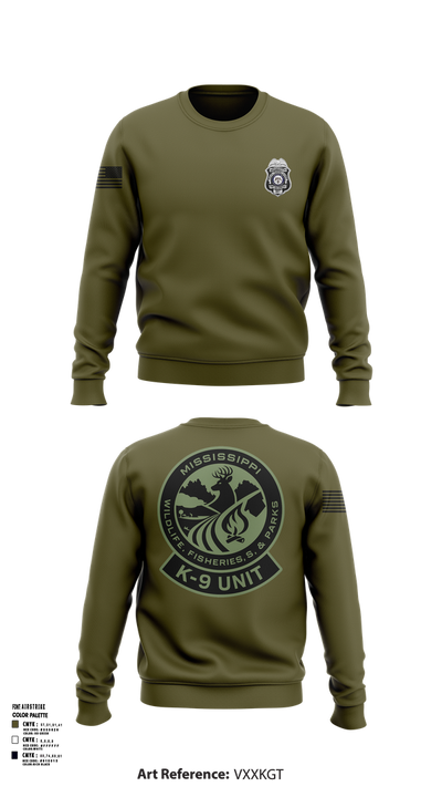 MDWFP K9 21939837 Crew Neck Sweatshirt - 101