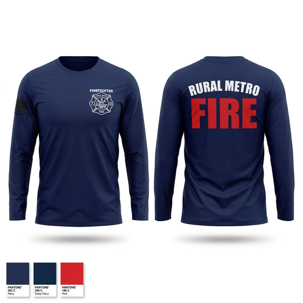 Long Sleeve Performance Shirt, RURAL METRO FIRE DEPARTMENT, Fire Department, Teamtime, Team time, sublimation, custom sports apparel, team uniforms, spirit wear, spiritwear, sports uniforms, custom shirts, team store, custom team store, fundraiser sports, apparel fundraiser