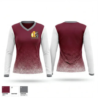 Womens Long Sleeve Vneck Shirt, Pensacola High Lady Tigers, Softball, Teamtime, Team time, sublimation, custom sports apparel, team uniforms, spirit wear, spiritwear, sports uniforms, custom shirts, team store, custom team store, fundraiser sports, apparel fundraiser