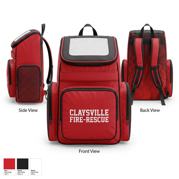 Gear Bag, Claysville Fire-Rescue, Fire Department, Teamtime, Team time, sublimation, custom sports apparel, team uniforms, spirit wear, spiritwear, sports uniforms, custom shirts, team store, custom team store, fundraiser sports, apparel fundraiser