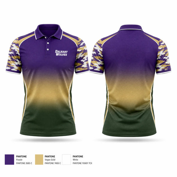 Short Sleeve Performance Polo, Dalhart Wolves, Baseball, Teamtime, Team time, sublimation, custom sports apparel, team uniforms, spirit wear, spiritwear, sports uniforms, custom shirts, team store, custom team store, fundraiser sports, apparel fundraiser