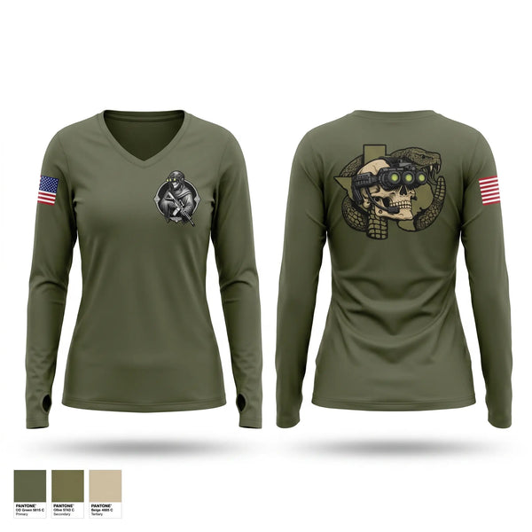 Womens Long Sleeve Vneck Shirt, Brush Team, Police, Teamtime, Team time, sublimation, custom sports apparel, team uniforms, spirit wear, spiritwear, sports uniforms, custom shirts, team store, custom team store, fundraiser sports, apparel fundraiser