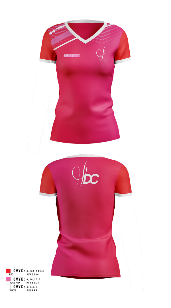 Womens Short Sleeve Vneck Shirt, Viva Dance Collective, Cheer, Teamtime, Team time, sublimation, custom sports apparel, team uniforms, spirit wear, spiritwear, sports uniforms, custom shirts, team store, custom team store, fundraiser sports, apparel fundraiser