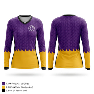 Womens Long Sleeve Vneck Shirt, Onsted MS XC, Cross Country, Teamtime, Team time, sublimation, custom sports apparel, team uniforms, spirit wear, spiritwear, sports uniforms, custom shirts, team store, custom team store, fundraiser sports, apparel fundraiser