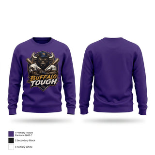 Crew Neck Sweatshirt, Arkansas Baptist College Buffaloes Baseball, Baseball, Teamtime, Team time, sublimation, custom sports apparel, team uniforms, spirit wear, spiritwear, sports uniforms, custom shirts, team store, custom team store, fundraiser sports, apparel fundraiser