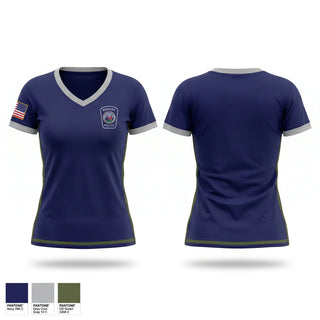 Womens Short Sleeve Vneck Shirt, Nahant Marine Unit, Police, Teamtime, Team time, sublimation, custom sports apparel, team uniforms, spirit wear, spiritwear, sports uniforms, custom shirts, team store, custom team store, fundraiser sports, apparel fundraiser