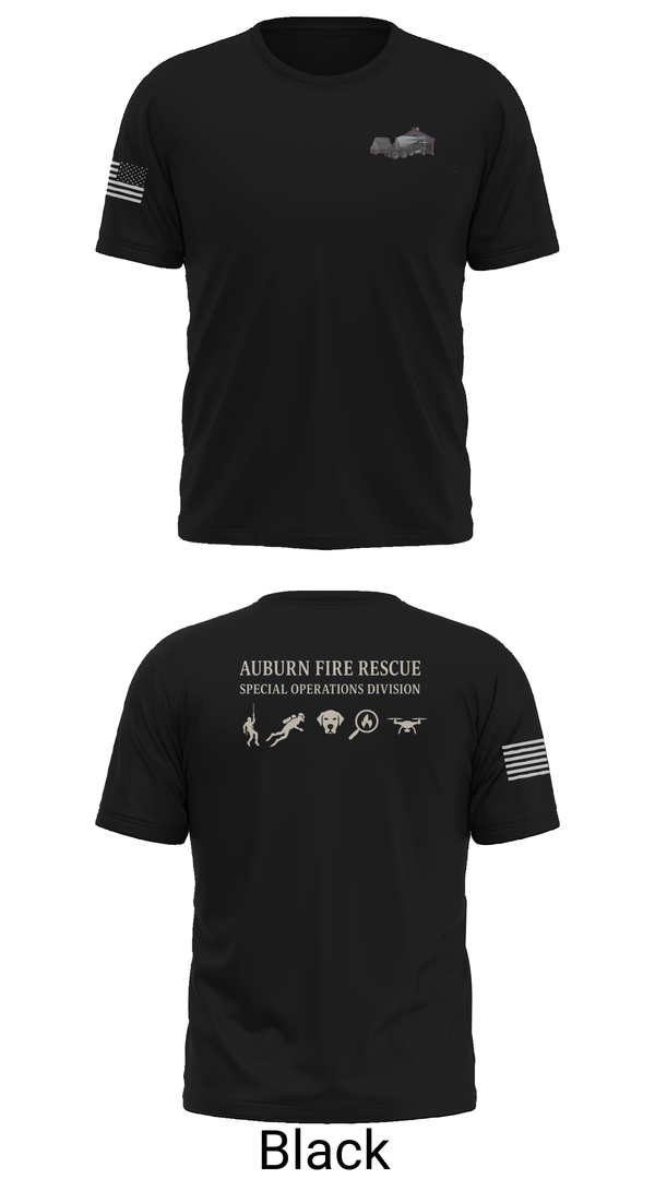Auburn fire 30049579 Old School Cotton Feel Shirt - 19