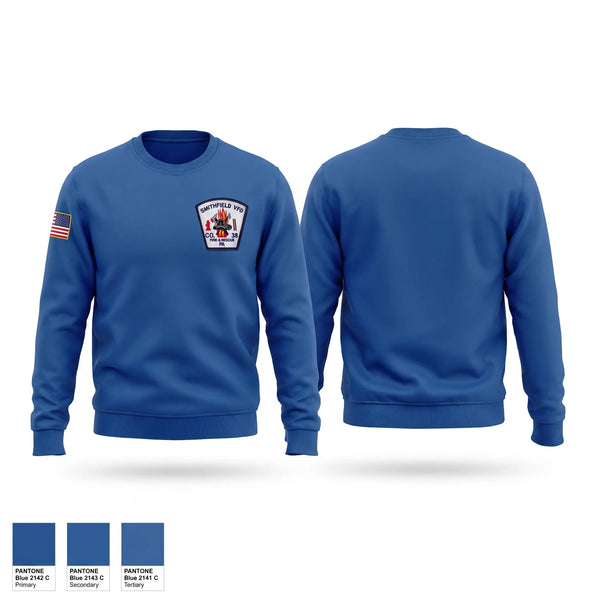 Crew Neck Sweatshirt, Smithfield Volunteer Fire Department, Fire Department, Teamtime, Team time, sublimation, custom sports apparel, team uniforms, spirit wear, spiritwear, sports uniforms, custom shirts, team store, custom team store, fundraiser sports, apparel fundraiser