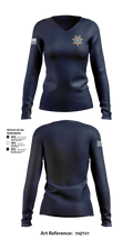 Hamilton County Sheriffs Office SURT 9289394 Women's Long Sleeve V-neck Shirt - 101