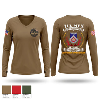 Womens Long Sleeve Vneck Shirt, C&E Bco 299BSB, Army, Teamtime, Team time, sublimation, custom sports apparel, team uniforms, spirit wear, spiritwear, sports uniforms, custom shirts, team store, custom team store, fundraiser sports, apparel fundraiser