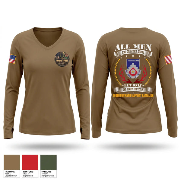 Womens Long Sleeve Vneck Shirt, C&E Bco 299BSB, Army, Teamtime, Team time, sublimation, custom sports apparel, team uniforms, spirit wear, spiritwear, sports uniforms, custom shirts, team store, custom team store, fundraiser sports, apparel fundraiser