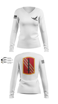 196th BDE SIG CO 21636857 Women's Long Sleeve V-neck Shirt - 3