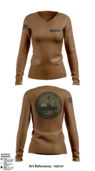 Womens Long Sleeve Vneck Shirt, MCSFBN, , Teamtime, Team time, sublimation, custom sports apparel, team uniforms, spirit wear, spiritwear, sports uniforms, custom shirts, team store, custom team store, fundraiser sports, apparel fundraiser