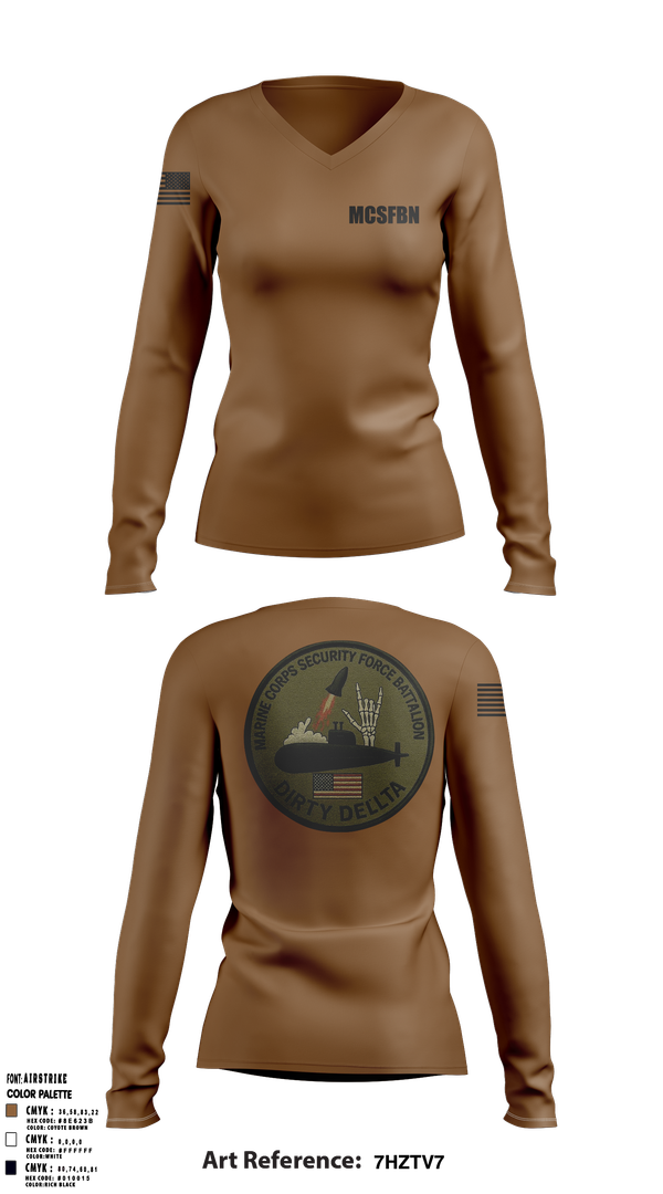 Womens Long Sleeve Vneck Shirt, MCSFBN, , Teamtime, Team time, sublimation, custom sports apparel, team uniforms, spirit wear, spiritwear, sports uniforms, custom shirts, team store, custom team store, fundraiser sports, apparel fundraiser