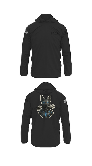 Windbreaker, Willoughby K9, Police, Teamtime, Team time, sublimation, custom sports apparel, team uniforms, spirit wear, spiritwear, sports uniforms, custom shirts, team store, custom team store, fundraiser sports, apparel fundraiser