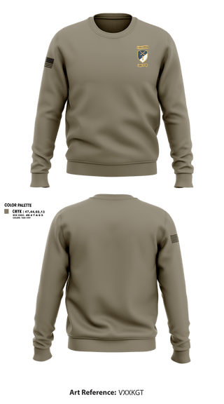 Crew Neck Sweatshirt, 1st Area Command, National Guard, Teamtime, Team time, sublimation, custom sports apparel, team uniforms, spirit wear, spiritwear, sports uniforms, custom shirts, team store, custom team store, fundraiser sports, apparel fundraiser