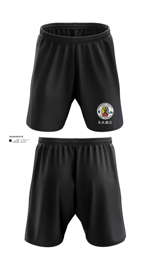 Athletic Shorts With Pockets, MCoE Sergeant Audie Murphy Club (SMAC), Army, Teamtime, Team time, sublimation, custom sports apparel, team uniforms, spirit wear, spiritwear, sports uniforms, custom shirts, team store, custom team store, fundraiser sports, apparel fundraiser