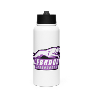 Lebanon Greyhounds 19757435 Stainless Steel Water Bottle with a Straw Lid