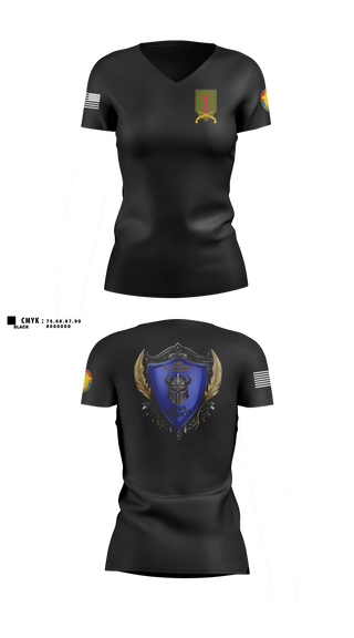 Womens Short Sleeve Vneck Shirt, FRKS LEA, Army, Teamtime, Team time, sublimation, custom sports apparel, team uniforms, spirit wear, spiritwear, sports uniforms, custom shirts, team store, custom team store, fundraiser sports, apparel fundraiser