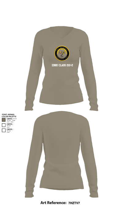 ENRO CLASS 210-2 84674028 Women's Long Sleeve V-neck Shirt - 59