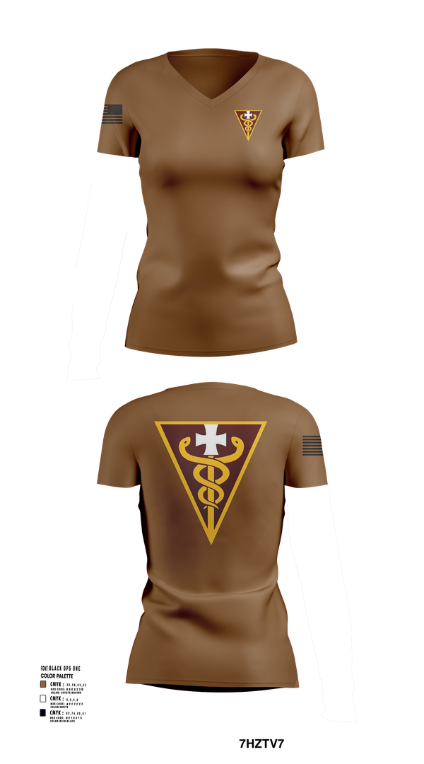 Womens Short Sleeve Vneck Shirt, 3D THEATER MEDICAL COMMAND, , Teamtime, Team time, sublimation, custom sports apparel, team uniforms, spirit wear, spiritwear, sports uniforms, custom shirts, team store, custom team store, fundraiser sports, apparel fundraiser