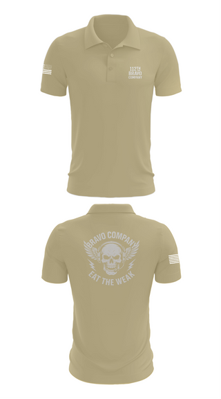 Short Sleeve Performance Polo, 112th Signal Battalion B CO, , Teamtime, Team time, sublimation, custom sports apparel, team uniforms, spirit wear, spiritwear, sports uniforms, custom shirts, team store, custom team store, fundraiser sports, apparel fundraiser