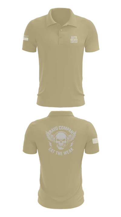 112th Signal Battalion B CO 38281413 Short Sleeve Performance Polo - 87
