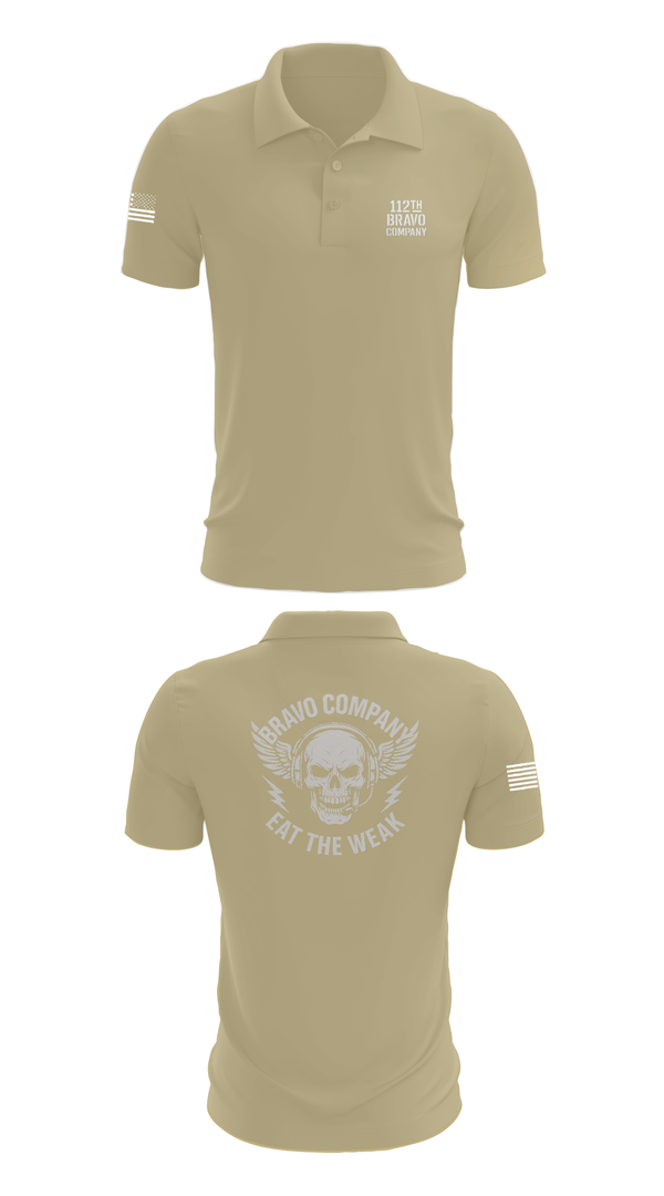 Short Sleeve Performance Polo, 112th Signal Battalion B CO, , Teamtime, Team time, sublimation, custom sports apparel, team uniforms, spirit wear, spiritwear, sports uniforms, custom shirts, team store, custom team store, fundraiser sports, apparel fundraiser