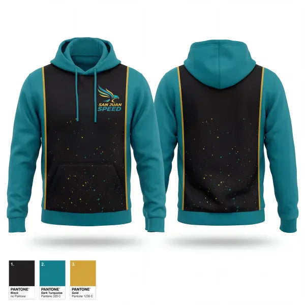 Hoodie, San Juan Speed, Track & Field, Teamtime, Team time, sublimation, custom sports apparel, team uniforms, spirit wear, spiritwear, sports uniforms, custom shirts, team store, custom team store, fundraiser sports, apparel fundraiser