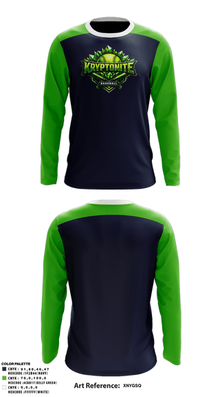 Long Sleeve Performance Shirt, Kryptonite, Baseball, Teamtime, Team time, sublimation, custom sports apparel, team uniforms, spirit wear, spiritwear, sports uniforms, custom shirts, team store, custom team store, fundraiser sports, apparel fundraiser