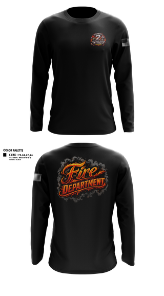 Long Sleeve Performance Shirt, Sibley District 2, Fire Department, Teamtime, Team time, sublimation, custom sports apparel, team uniforms, spirit wear, spiritwear, sports uniforms, custom shirts, team store, custom team store, fundraiser sports, apparel fundraiser