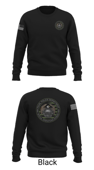 Crew Neck Sweatshirt, Pearl Special Operations, Police, Teamtime, Team time, sublimation, custom sports apparel, team uniforms, spirit wear, spiritwear, sports uniforms, custom shirts, team store, custom team store, fundraiser sports, apparel fundraiser