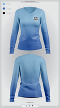 North Stars 68588032 Women's Long Sleeve V-neck Shirt - 1