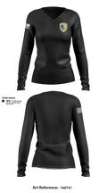 Berlin Police Department Women's Long Sleeve V-neck Shirt - 1