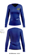 Gholson 23008022 Women's Long Sleeve V-neck Shirt - 2