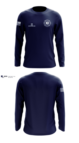 Long Sleeve Performance Shirt, Odessa College Fire/EMS, Fire Department, Teamtime, Team time, sublimation, custom sports apparel, team uniforms, spirit wear, spiritwear, sports uniforms, custom shirts, team store, custom team store, fundraiser sports, apparel fundraiser