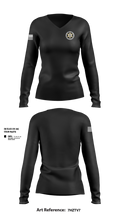 Wayne County Sheriff’s Department 73359444 Women's Long Sleeve V-neck Shirt - 1