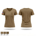 891 MSFS 24090060 Women's Short Sleeve V-neck Shirt - 1