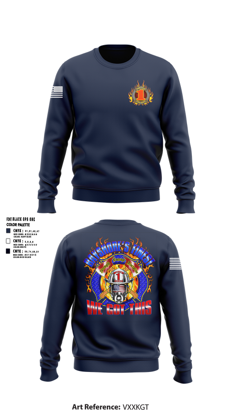 Crew Neck Sweatshirt, San Leon Volunteer Fire Department, Fire Department, Teamtime, Team time, sublimation, custom sports apparel, team uniforms, spirit wear, spiritwear, sports uniforms, custom shirts, team store, custom team store, fundraiser sports, apparel fundraiser