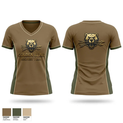 Golden bear archery 68416373 Women's Short Sleeve V-neck Shirt - 1