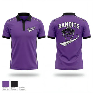 Short Sleeve Performance Polo, Bandits, Softball, Teamtime, Team time, sublimation, custom sports apparel, team uniforms, spirit wear, spiritwear, sports uniforms, custom shirts, team store, custom team store, fundraiser sports, apparel fundraiser