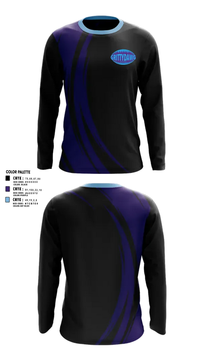 GrittyDawg Athletics 59401084 Long Sleeve Performance Shirt 2