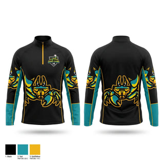 Quarter Zip Jacket, Ghost Crabs, Baseball, Teamtime, Team time, sublimation, custom sports apparel, team uniforms, spirit wear, spiritwear, sports uniforms, custom shirts, team store, custom team store, fundraiser sports, apparel fundraiser
