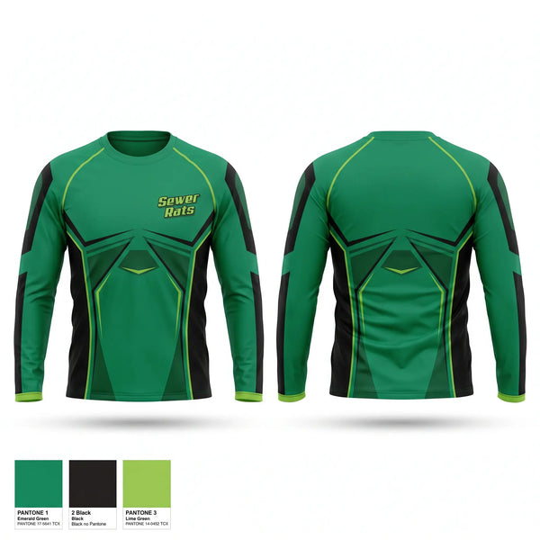Long Sleeve Performance Shirt, Sewer Rats, Men's Soccer, Teamtime, Team time, sublimation, custom sports apparel, team uniforms, spirit wear, spiritwear, sports uniforms, custom shirts, team store, custom team store, fundraiser sports, apparel fundraiser