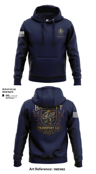 Hoodie, Baskett Transport LLC, , Teamtime, Team time, sublimation, custom sports apparel, team uniforms, spirit wear, spiritwear, sports uniforms, custom shirts, team store, custom team store, fundraiser sports, apparel fundraiser
