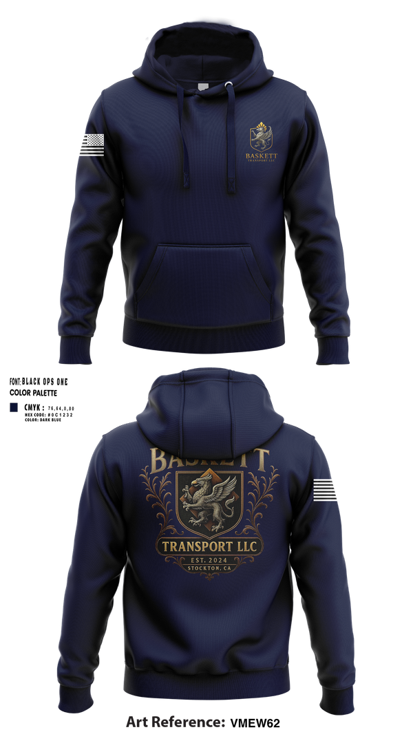 Hoodie, Baskett Transport LLC, , Teamtime, Team time, sublimation, custom sports apparel, team uniforms, spirit wear, spiritwear, sports uniforms, custom shirts, team store, custom team store, fundraiser sports, apparel fundraiser